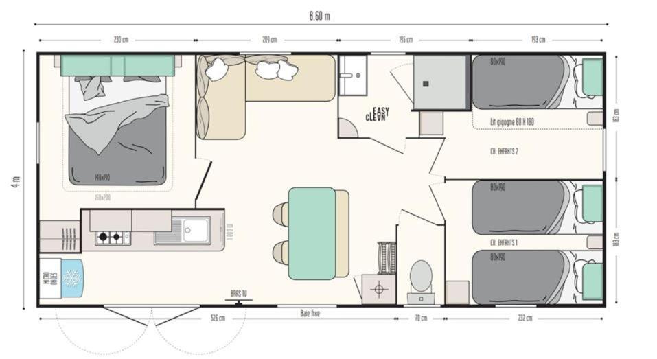 Mobil Home 5-6 Personnes Carry Le Rouet מראה חיצוני תמונה